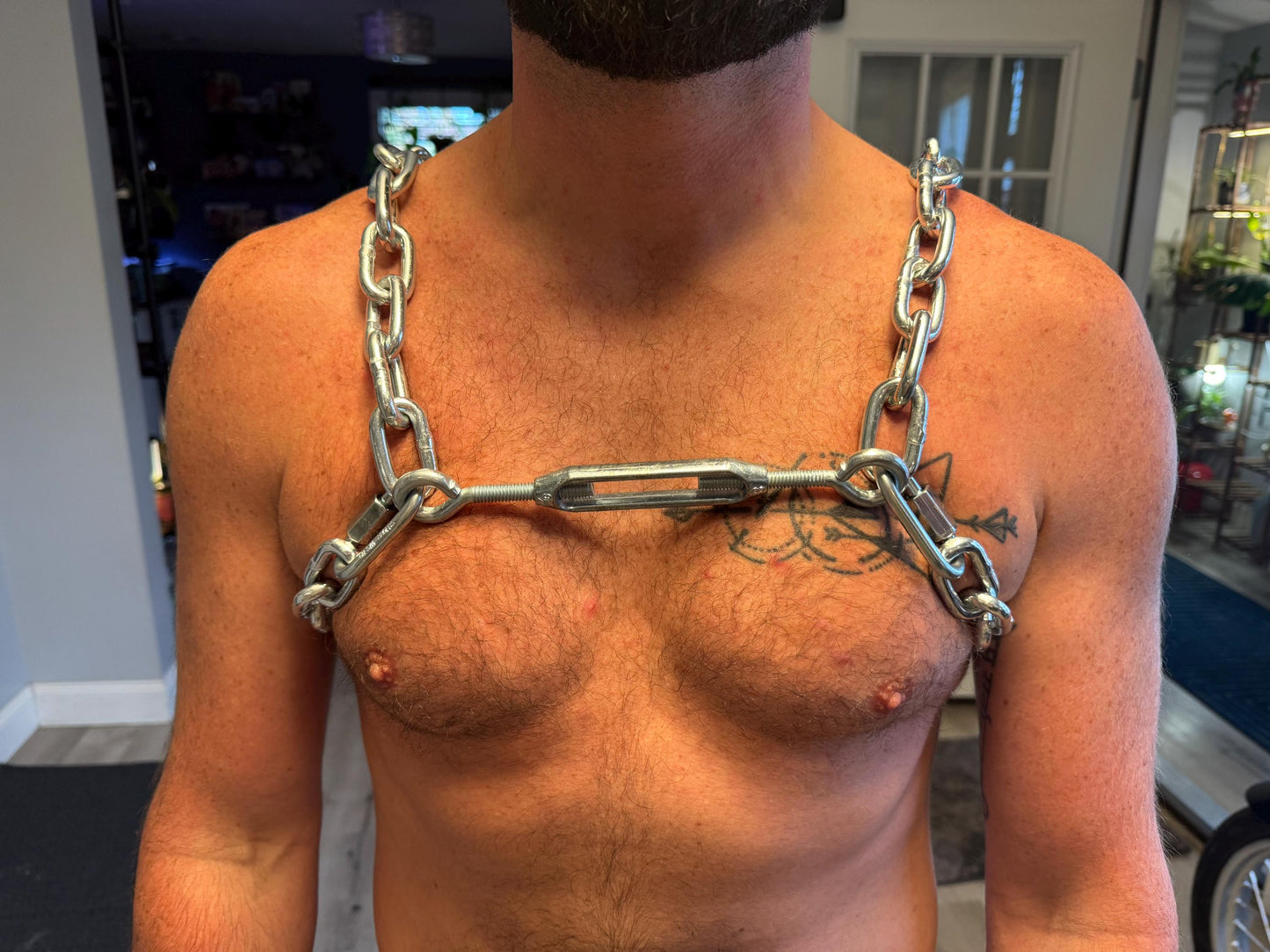 IronPup Chain Harness - Metal Chain