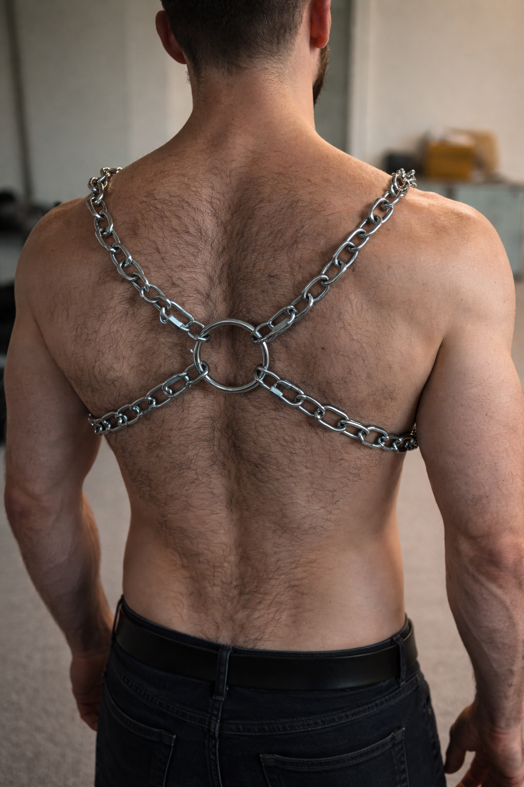 The Stallion Harness - Metal Chain