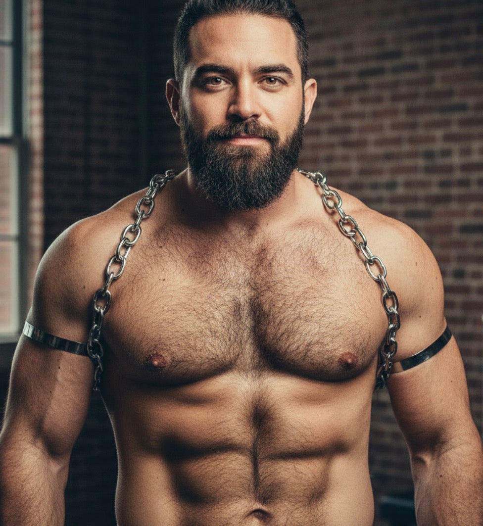 8th Sin - Figure 8 Chain Harness - Metal Chain
