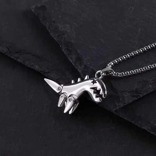 Stainless Steel T-Rex Necklace with  Chain