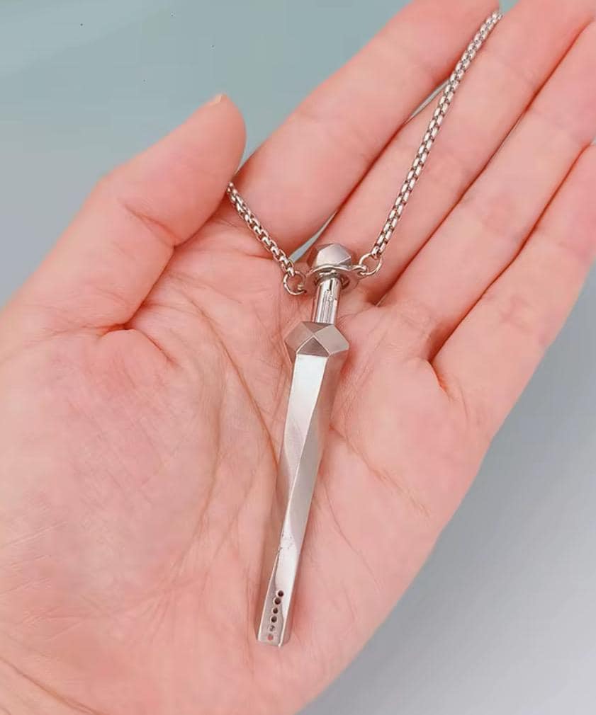 *LIMITED EDITION* TWIST Straw and Spoon Necklace with Pendant