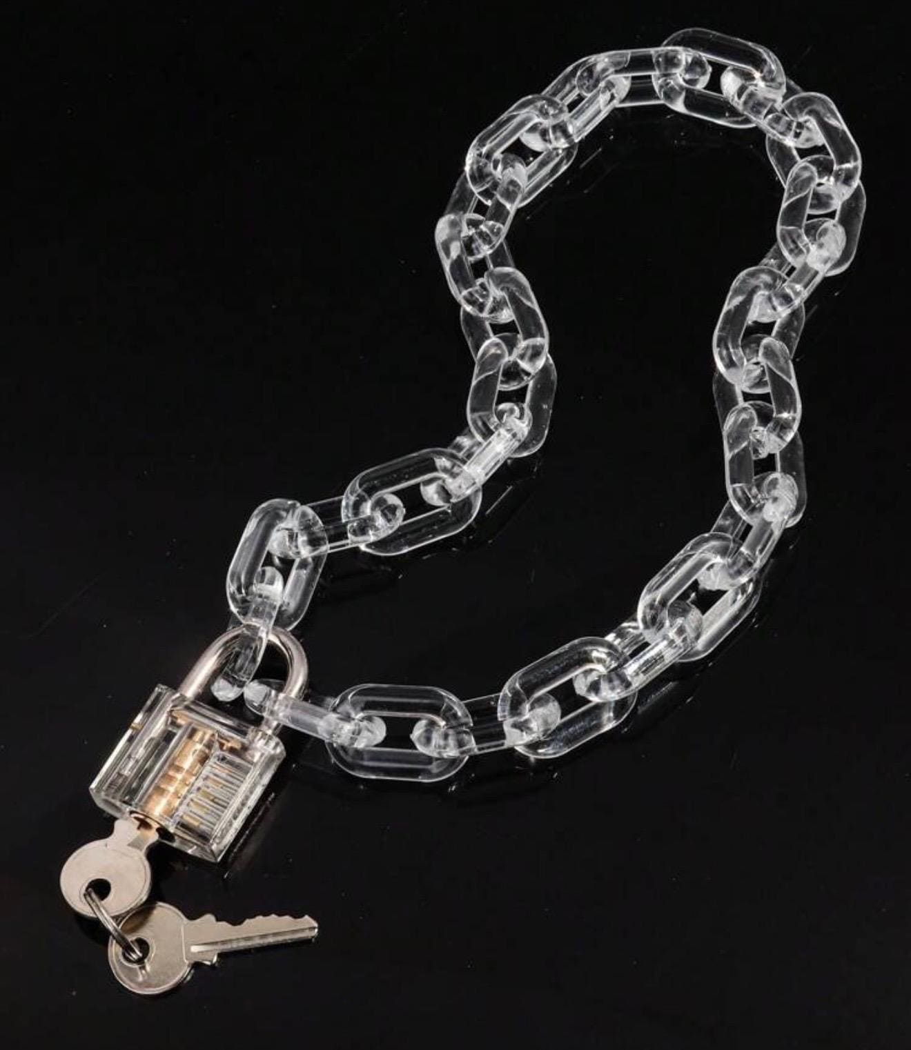 18.5 inch Crystal Bound Lock Necklace