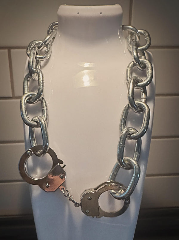 Handcuff Necklace  (SILVER)