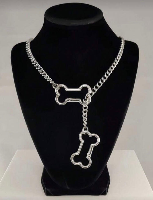 27.5 inch Bold & Playful Bone Chain Necklace