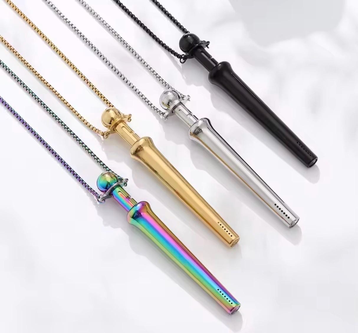 *NEW!* Ball Point Straw and Spoon Pendant Necklace